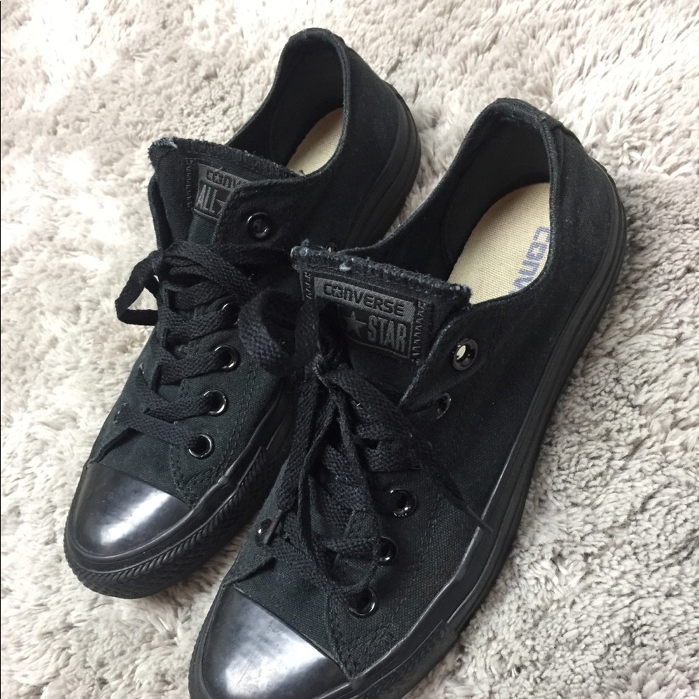 All Black Converse All Stars (Chuck Taylors)